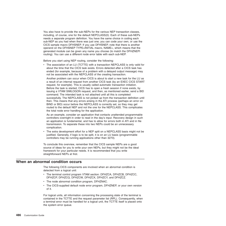 When an abnormal condition occurs | IBM SC34-6814-04 User Manual | Page 508 / 953
