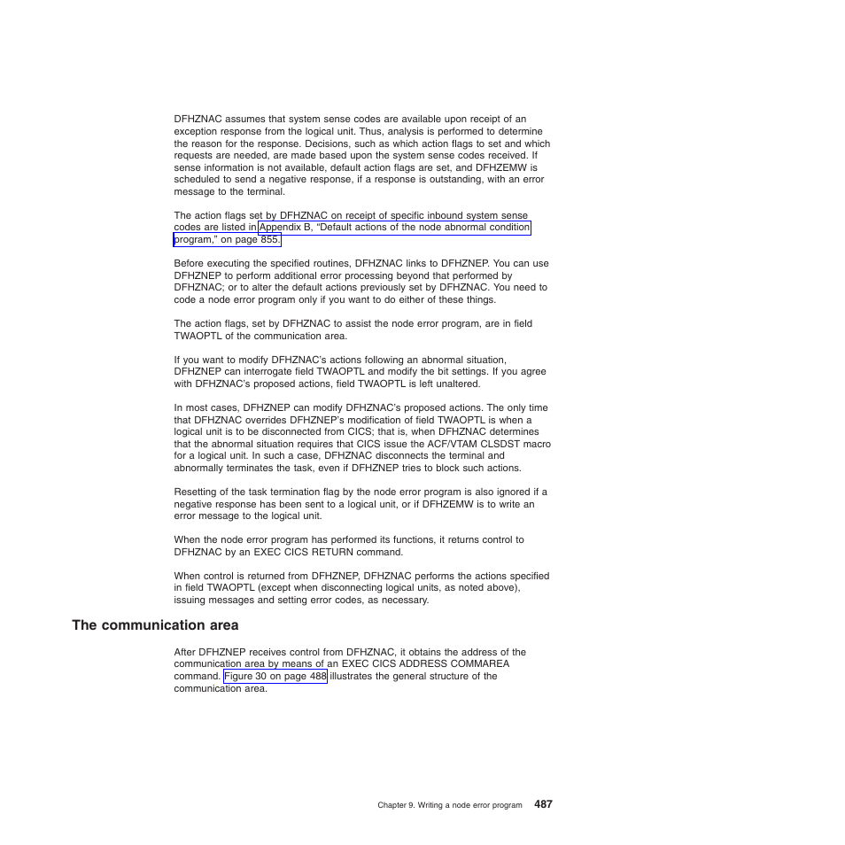 The communication area | IBM SC34-6814-04 User Manual | Page 509 / 953