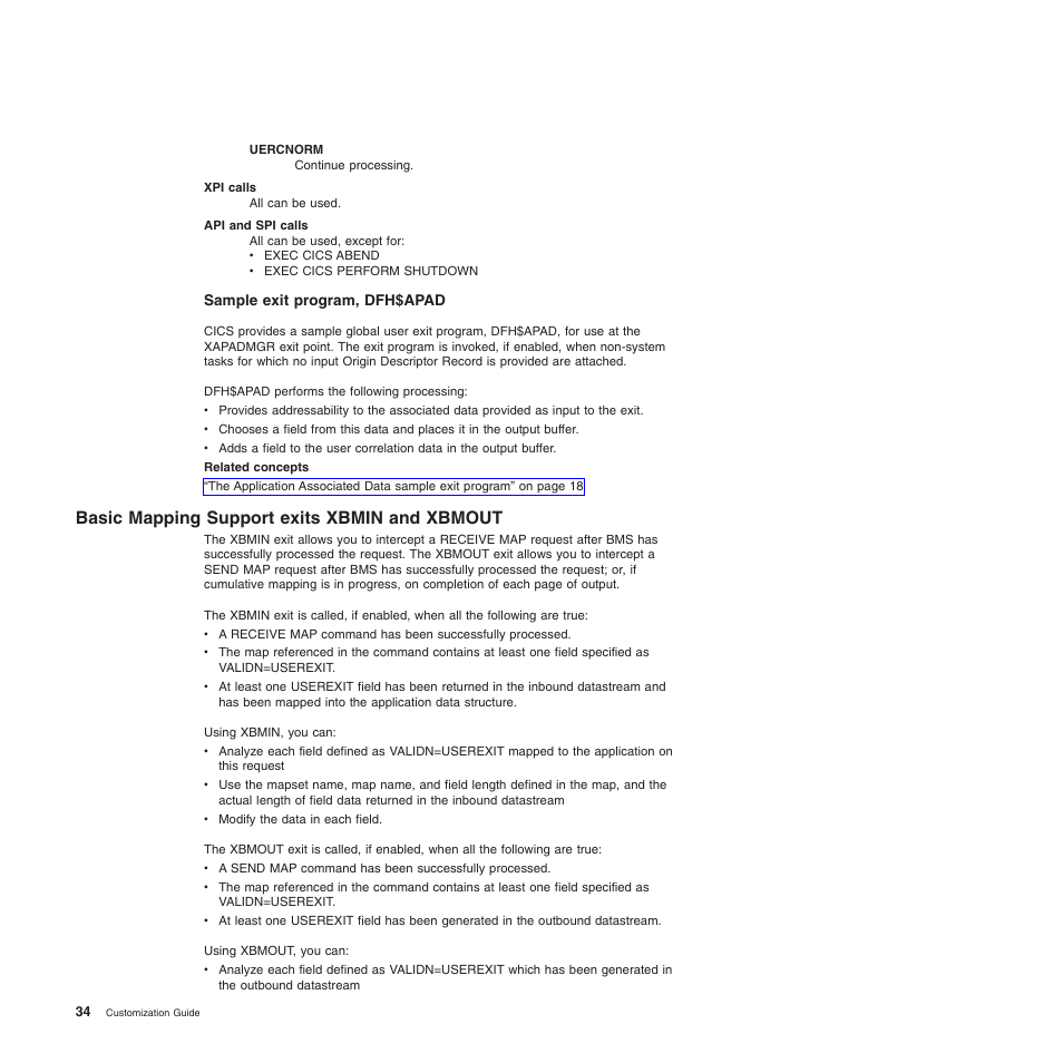 Basic mapping support exits xbmin and xbmout | IBM SC34-6814-04 User Manual | Page 56 / 953