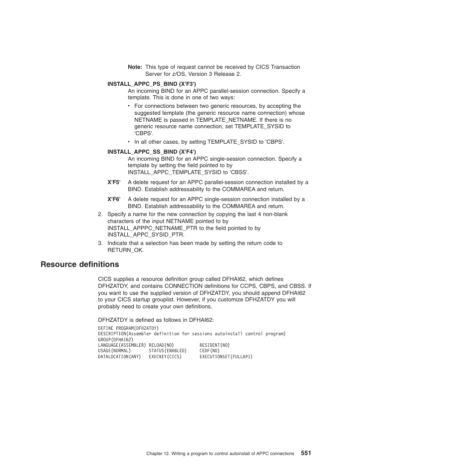 Resource definitions | IBM SC34-6814-04 User Manual | Page 573 / 953