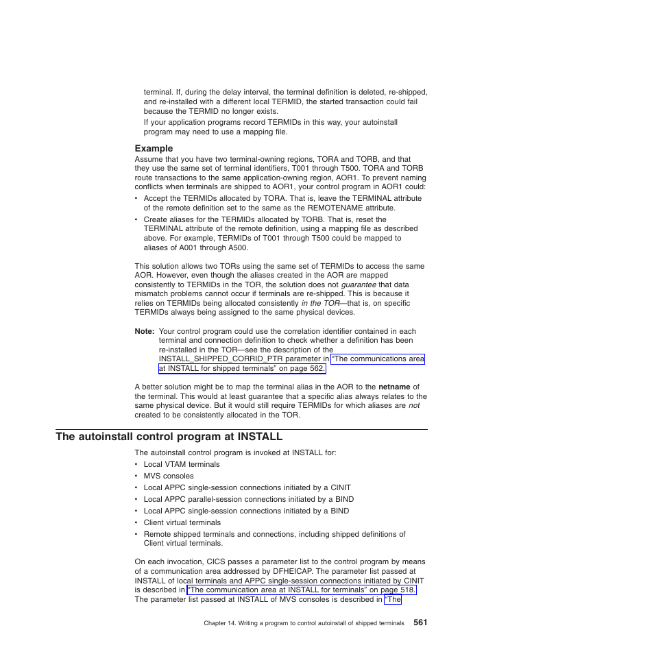 Example, The autoinstall control program at install | IBM SC34-6814-04 User Manual | Page 583 / 953