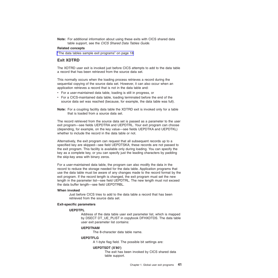 Exit xdtrd | IBM SC34-6814-04 User Manual | Page 63 / 953