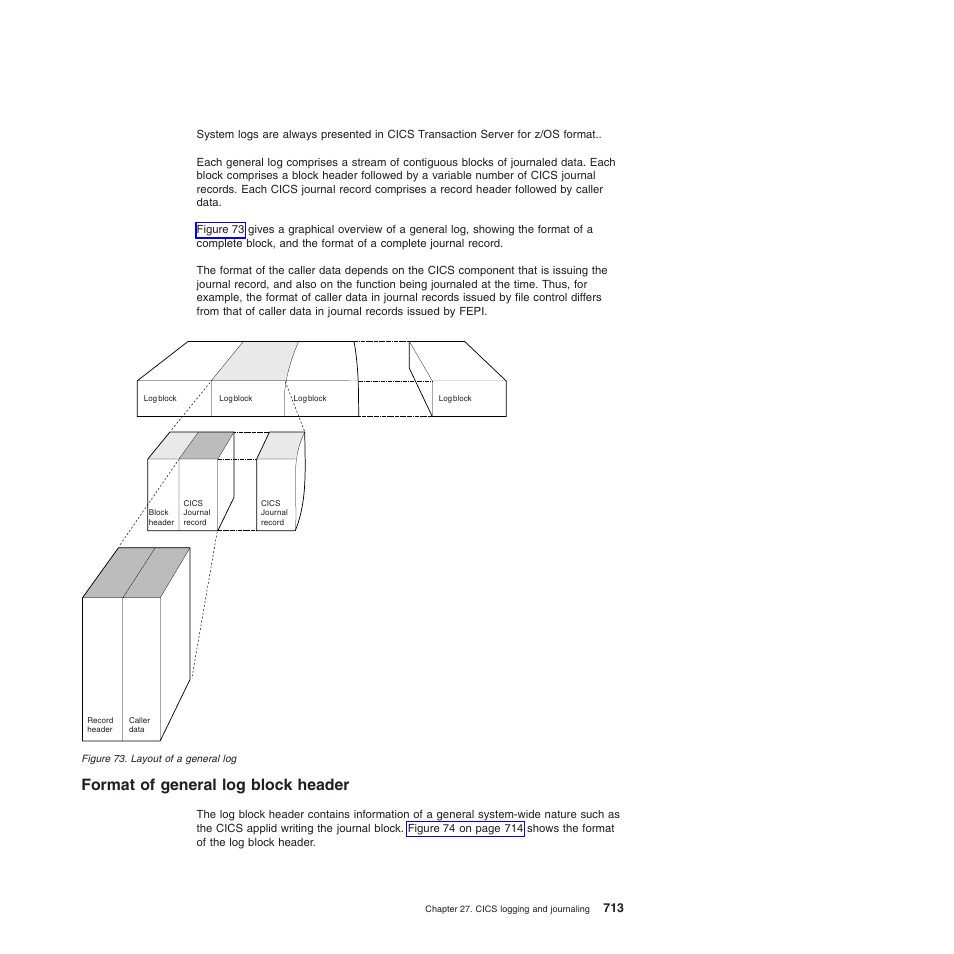 Format of general log block header | IBM SC34-6814-04 User Manual | Page 735 / 953