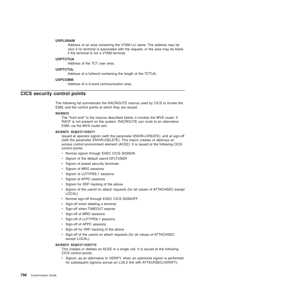 Cics security control points | IBM SC34-6814-04 User Manual | Page 818 / 953