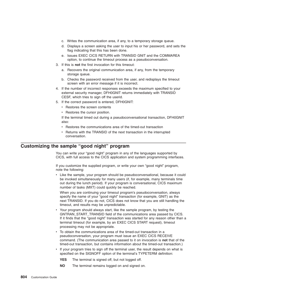 Customizing the sample “good night” program | IBM SC34-6814-04 User Manual | Page 826 / 953