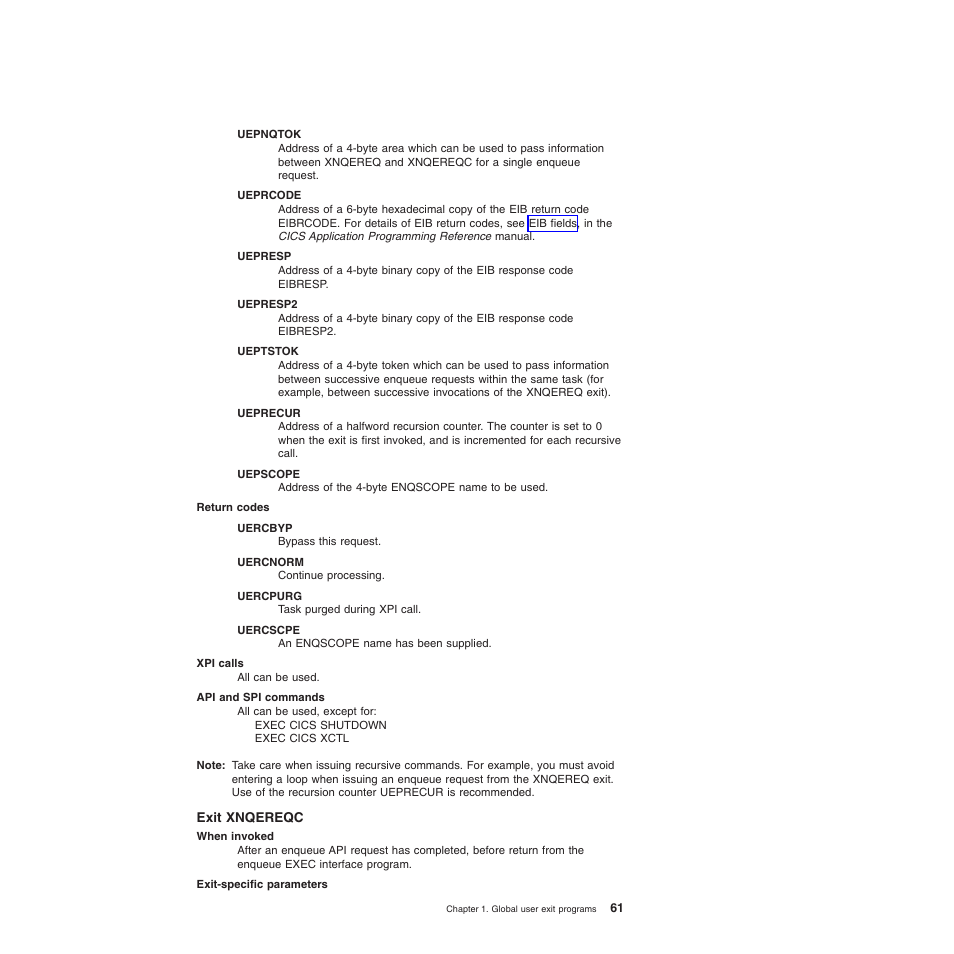 Exit xnqereqc | IBM SC34-6814-04 User Manual | Page 83 / 953