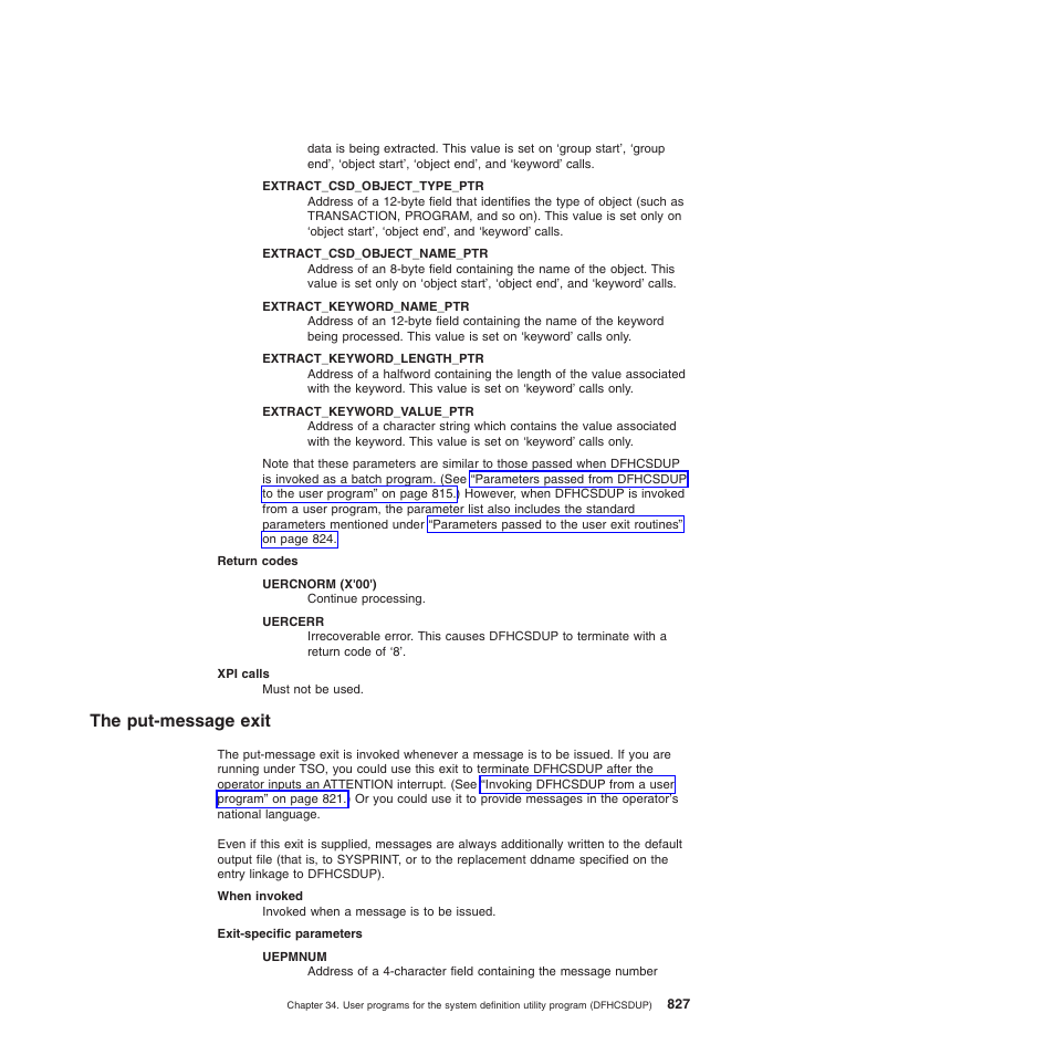 The put-message exit | IBM SC34-6814-04 User Manual | Page 849 / 953