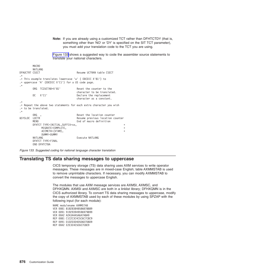 Translating ts data sharing messages to uppercase | IBM SC34-6814-04 User Manual | Page 898 / 953