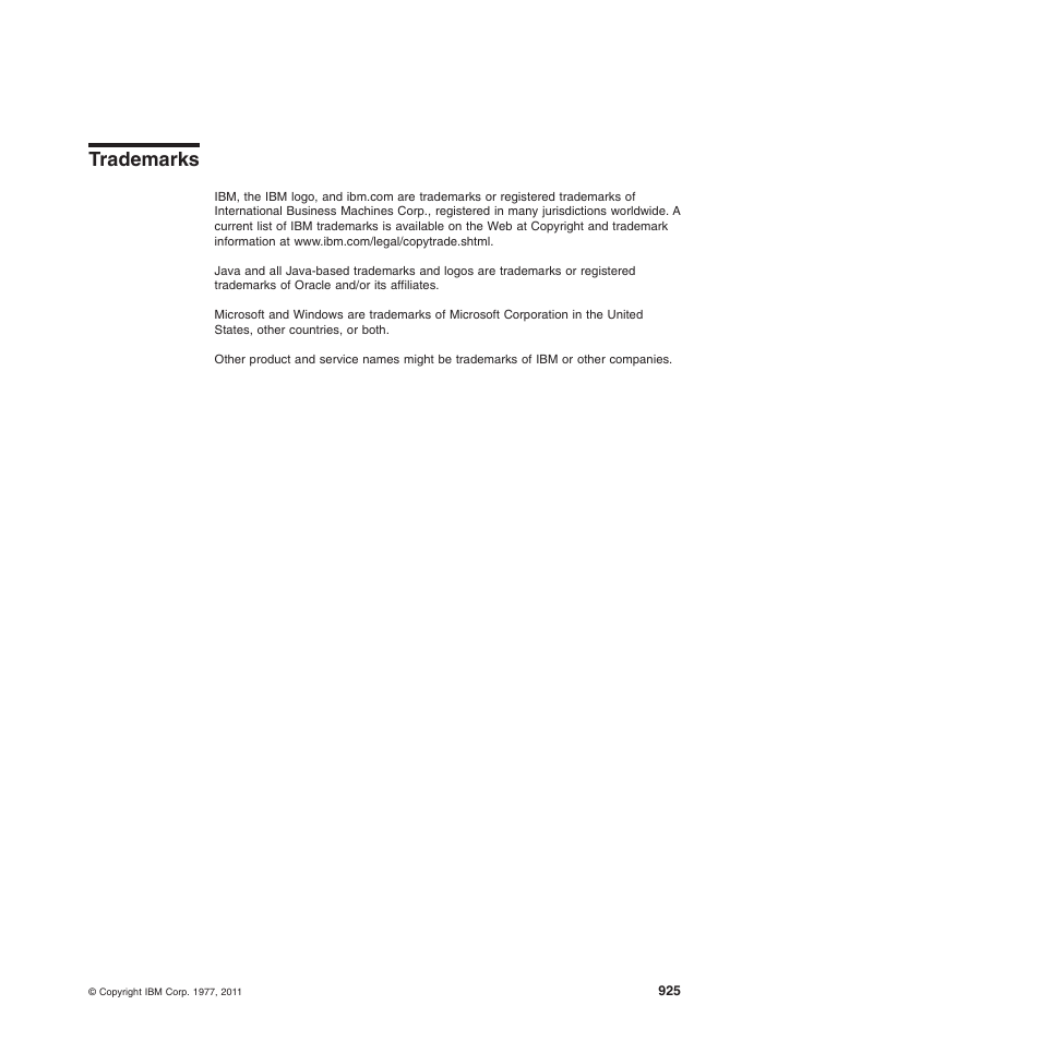 Trademarks | IBM SC34-6814-04 User Manual | Page 947 / 953