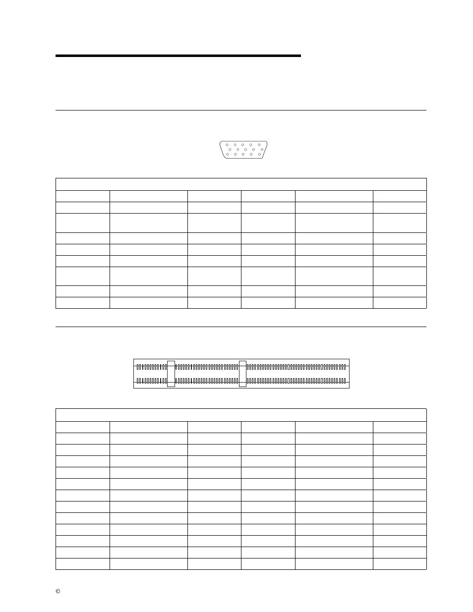 Appendix a. connector pin assignments, Monitor connector, Memory connectors | IBM 6288 User Manual | Page 33 / 53