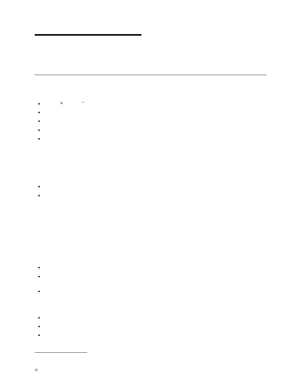 Chapter 1. system overview, Major features | IBM 6288 User Manual | Page 9 / 53