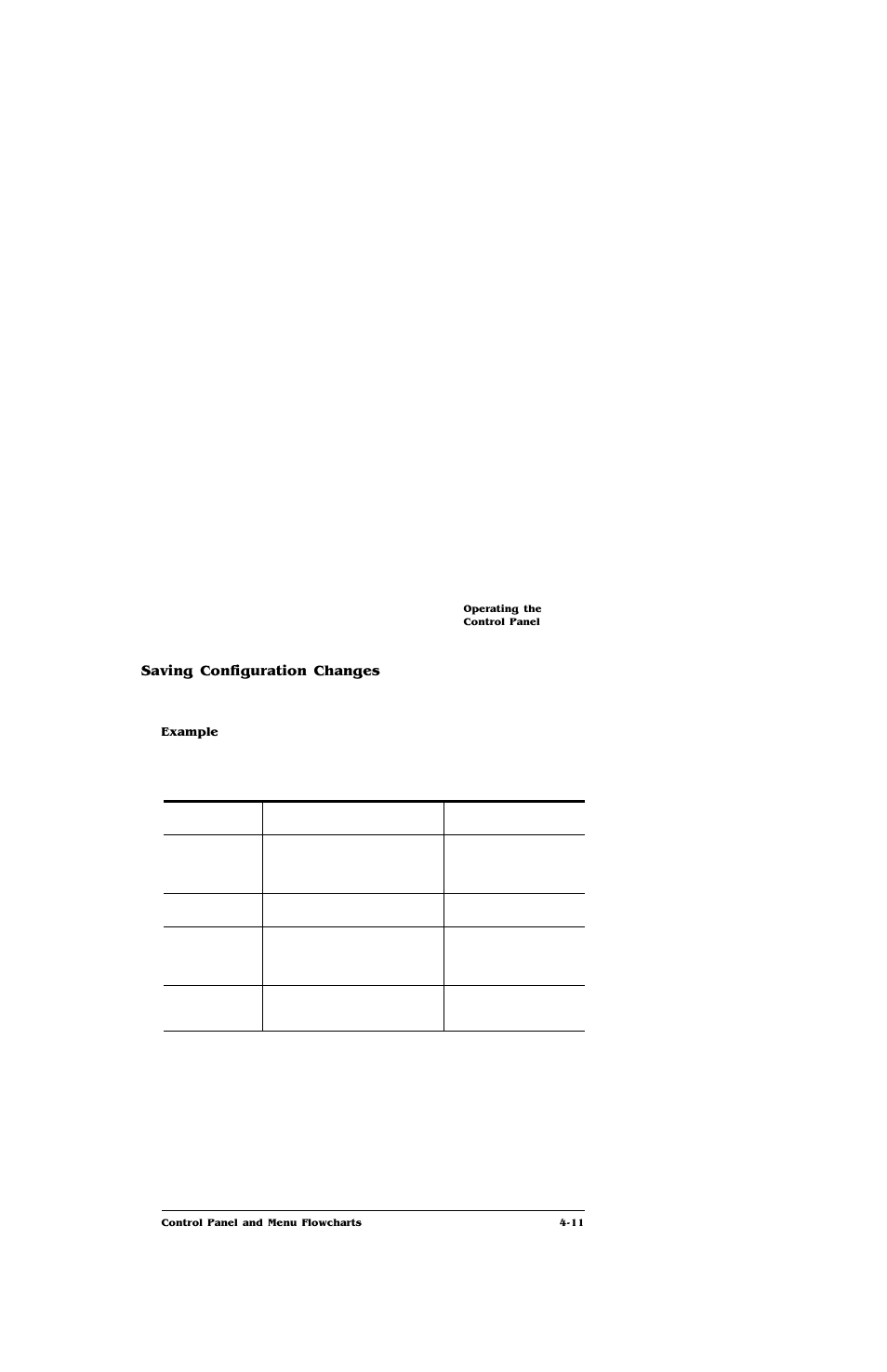 Saving configuration changes, Saving configuration changes 4-11 | IBM Print System QMS 4032 User Manual | Page 57 / 86