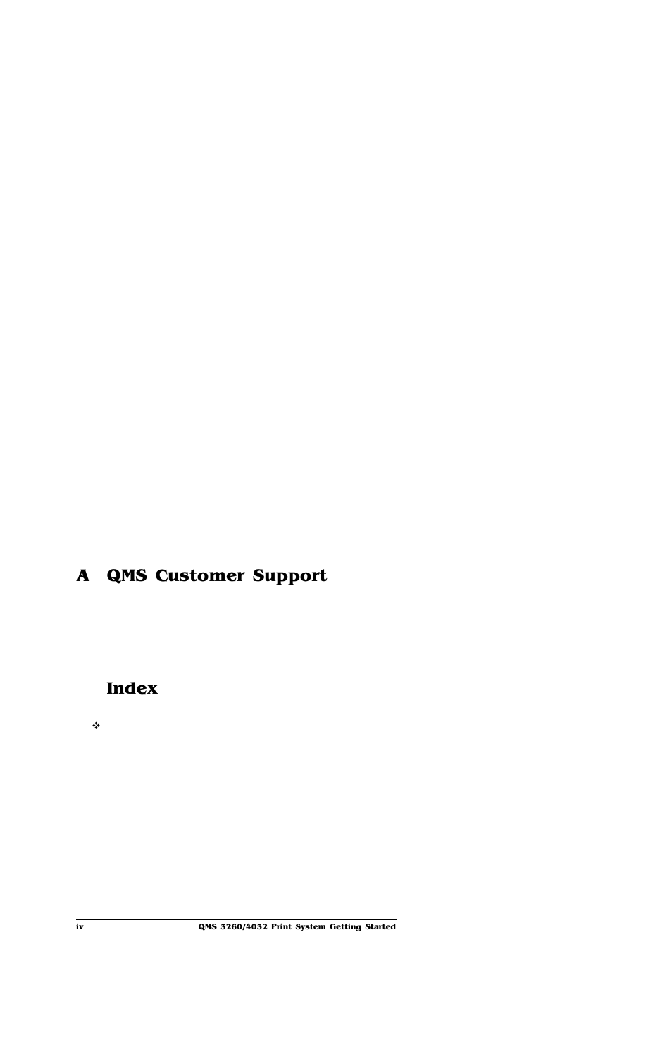 IBM Print System QMS 4032 User Manual | Page 6 / 86