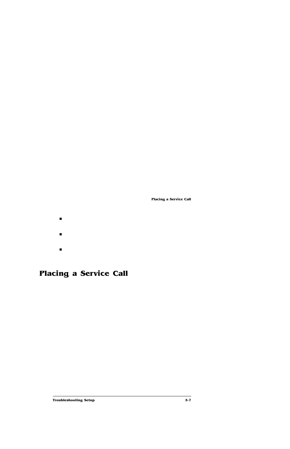 Placing a service call, Placing a service call -7 | IBM Print System QMS 4032 User Manual | Page 75 / 86