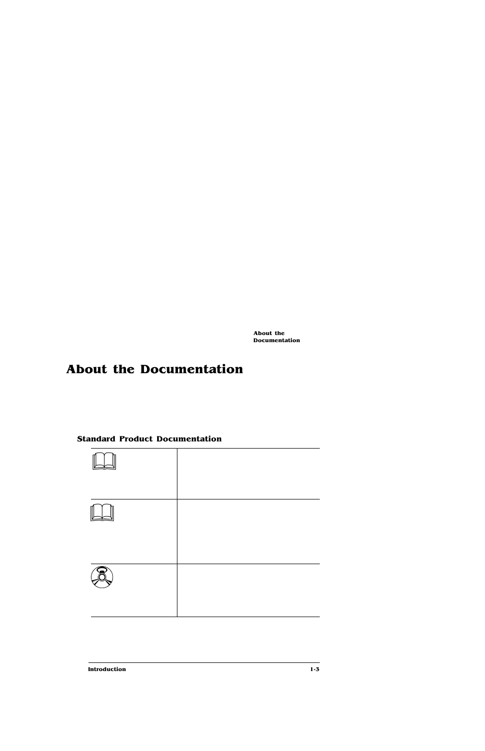 About the documentation, Standard product documentation, About the documentation -3 | Standard product documentation 1-3 | IBM Print System QMS 4032 User Manual | Page 9 / 86