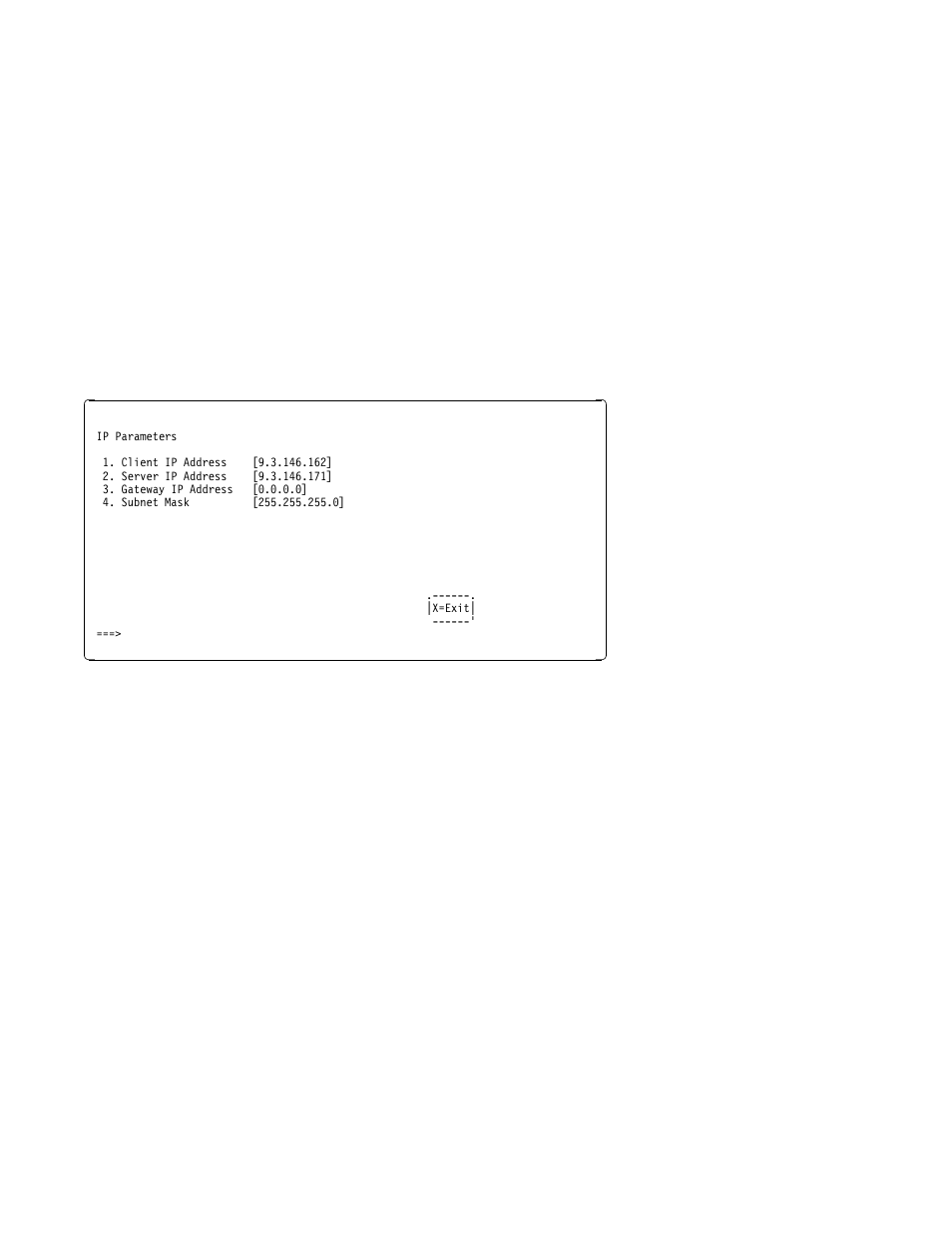 Ip parameters, Adapter parameters | IBM Enterprise Server H80 Series User Manual | Page 102 / 230