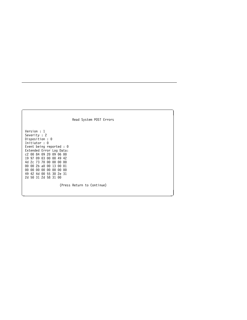 System post errors | IBM Enterprise Server H80 Series User Manual | Page 92 / 230