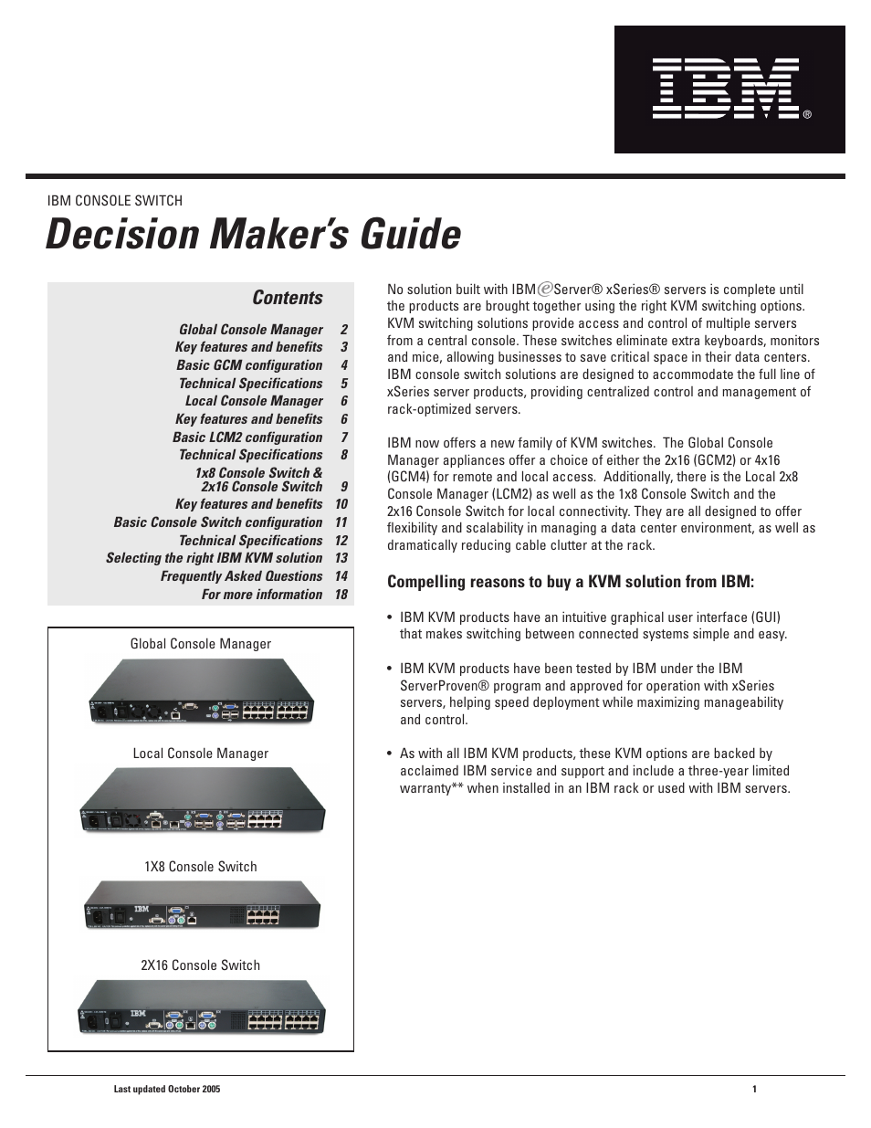 IBM 1X8 User Manual | 18 pages