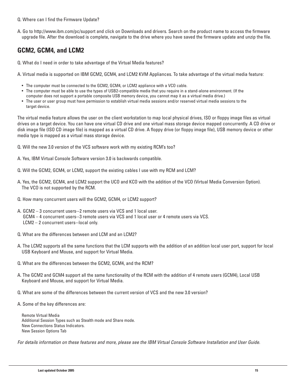 Gcm2, gcm4, and lcm2 | IBM 1X8 User Manual | Page 15 / 18