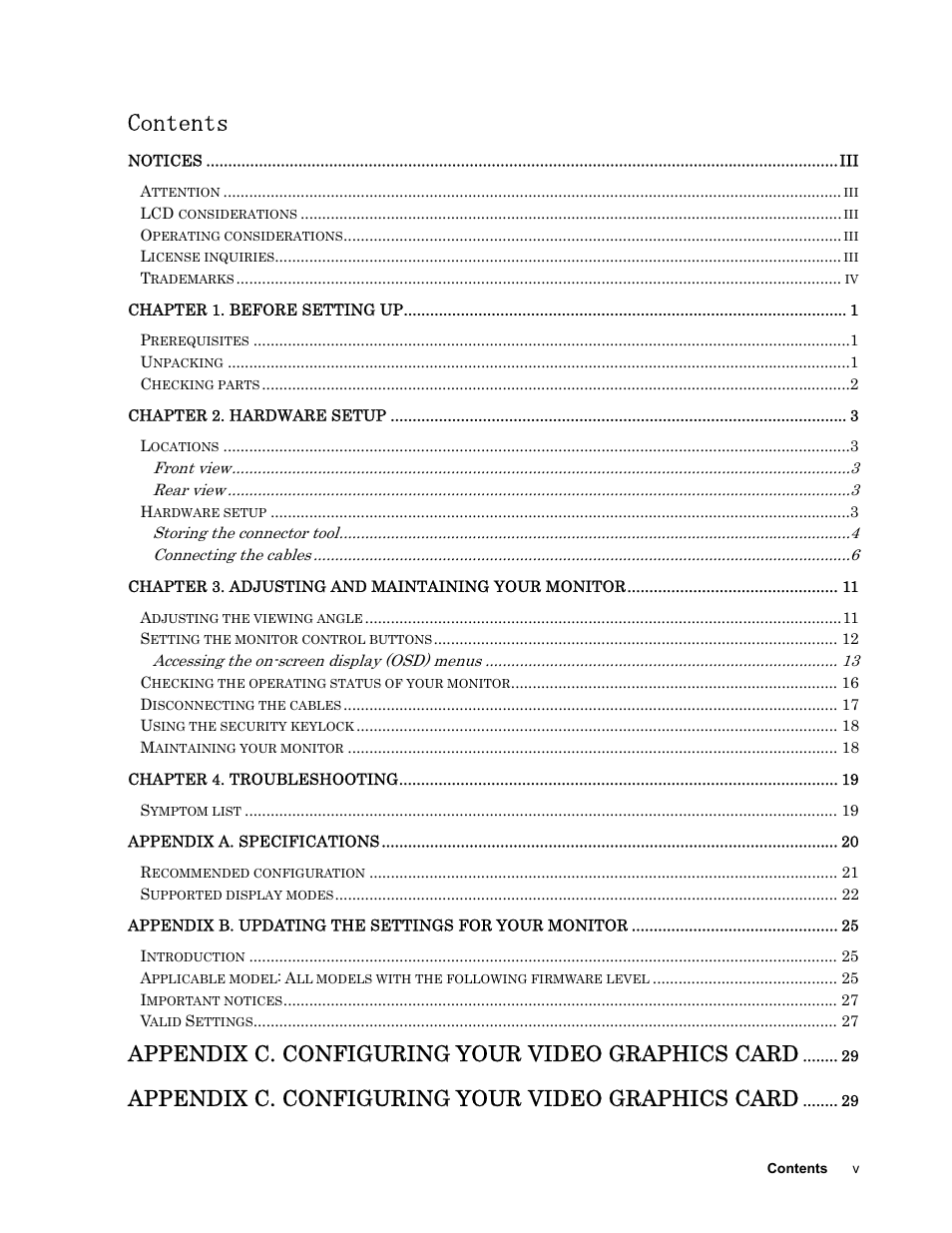 IBM T221 User Manual | Page 5 / 43