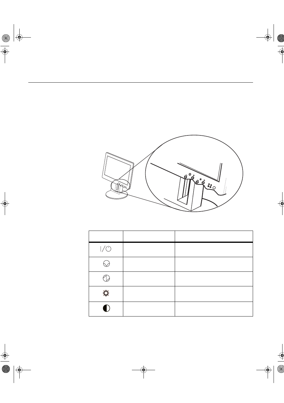User controls, Front of screen controls | IBM 9516-BXX User Manual | Page 43 / 61