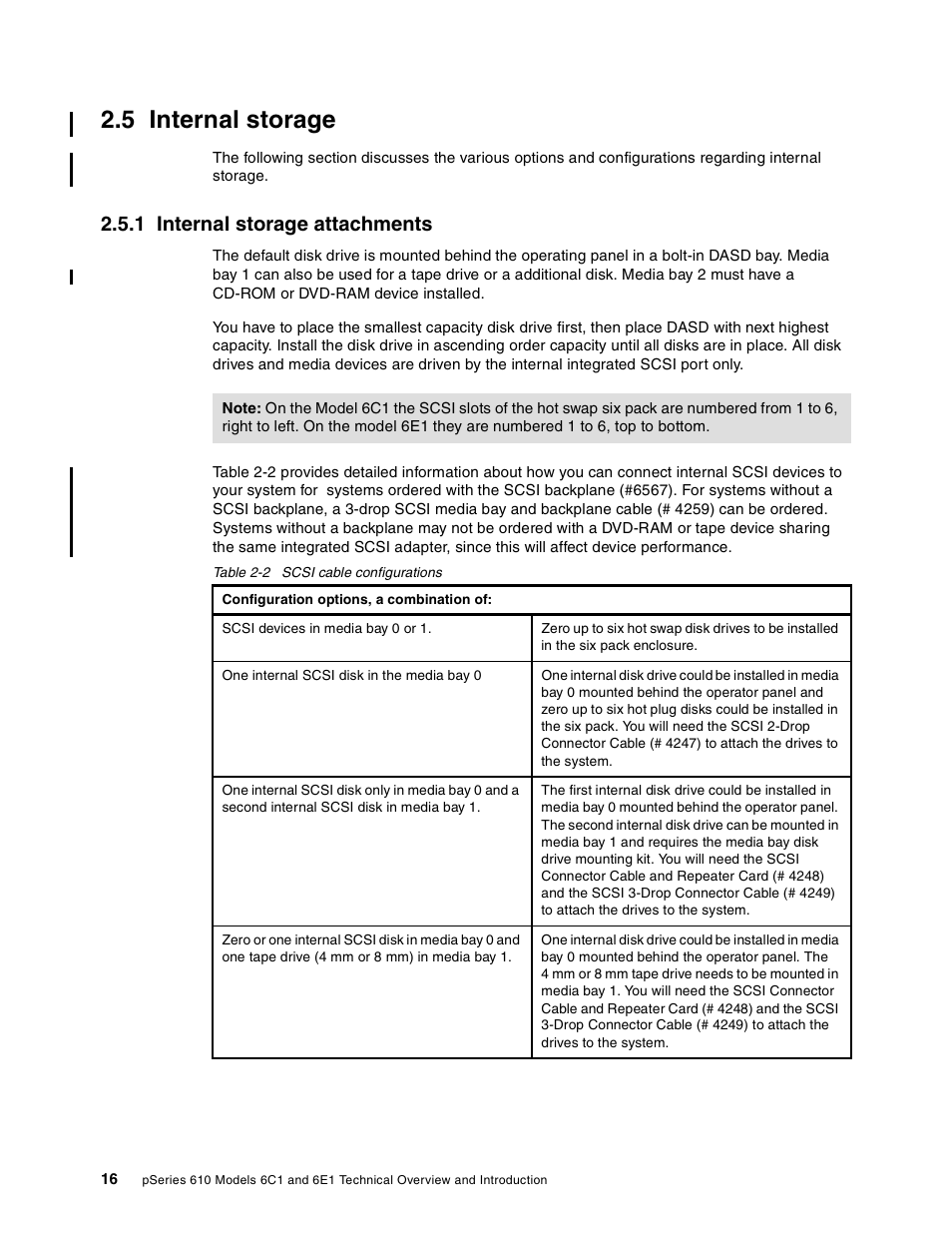 5 internal storage, 1 internal storage attachments | IBM 6C1 User Manual | Page 24 / 42