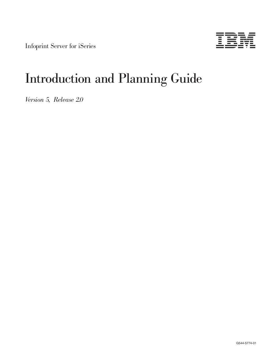 Introduction and planning guide | IBM G544-5774-01 User Manual | Page 3 / 56