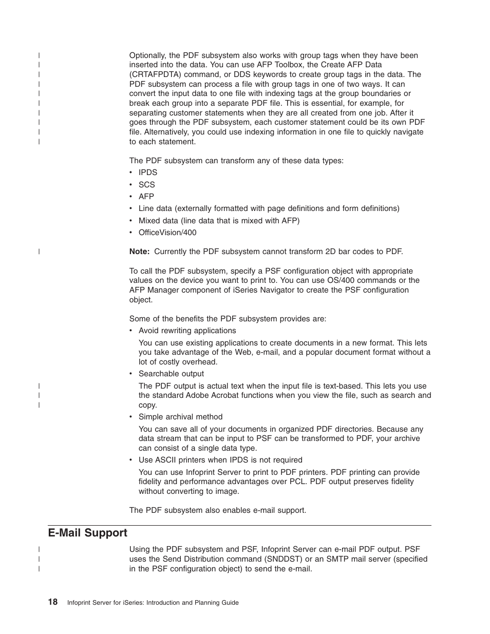 E-mail support | IBM G544-5774-01 User Manual | Page 30 / 56