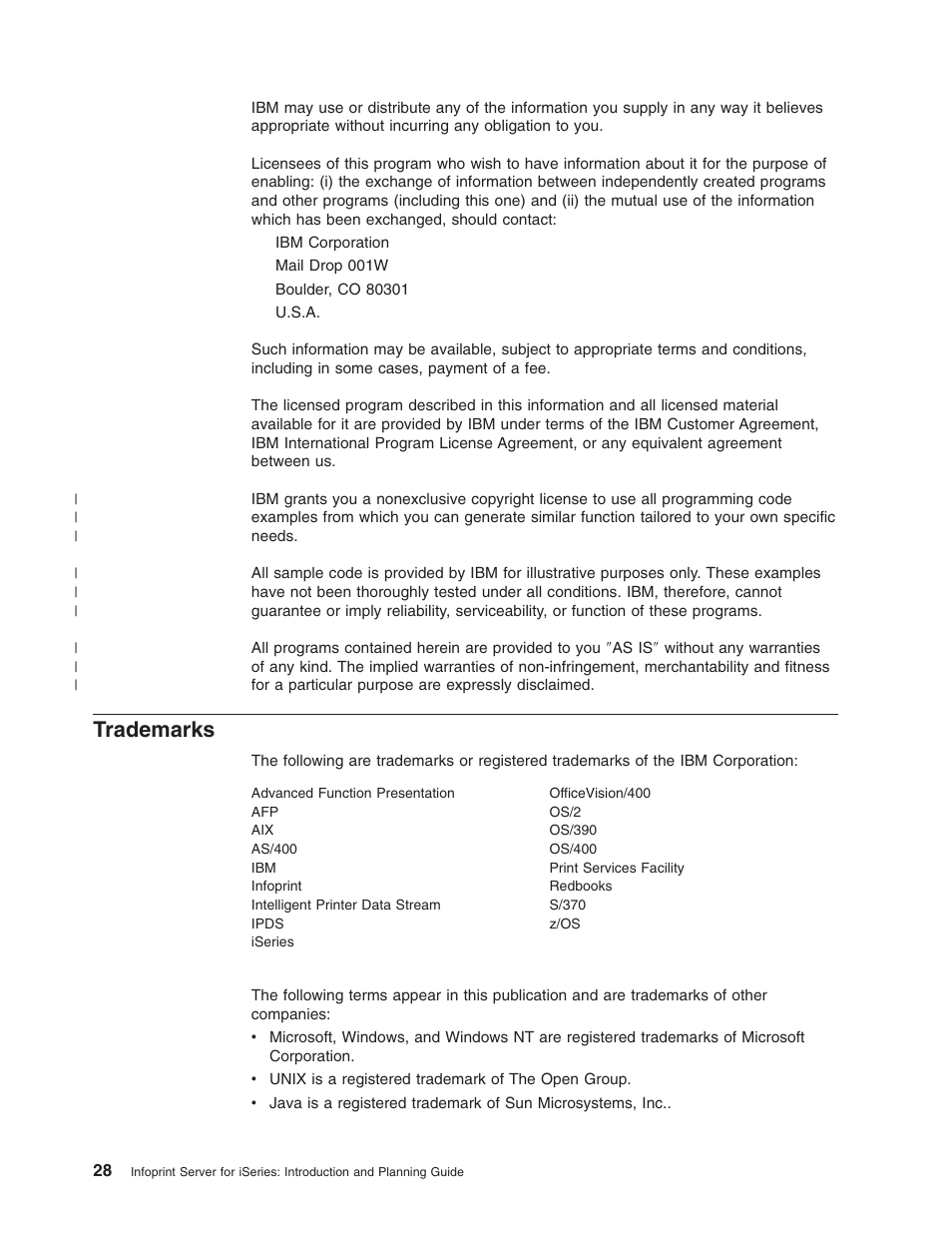 Trademarks | IBM G544-5774-01 User Manual | Page 40 / 56