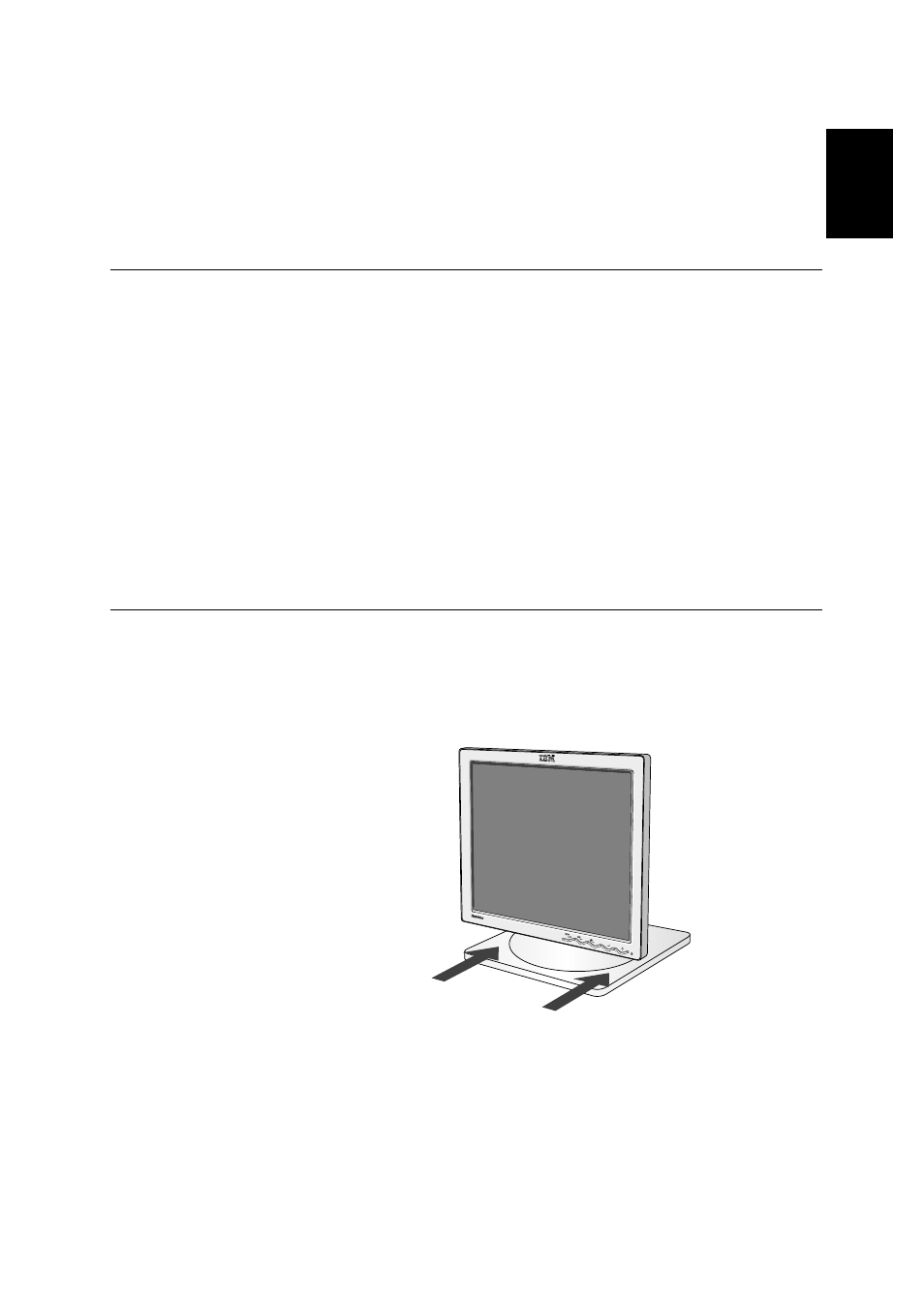 Setting up the monitor, Handling instructions, Product description | IBM L180p User Manual | Page 7 / 33