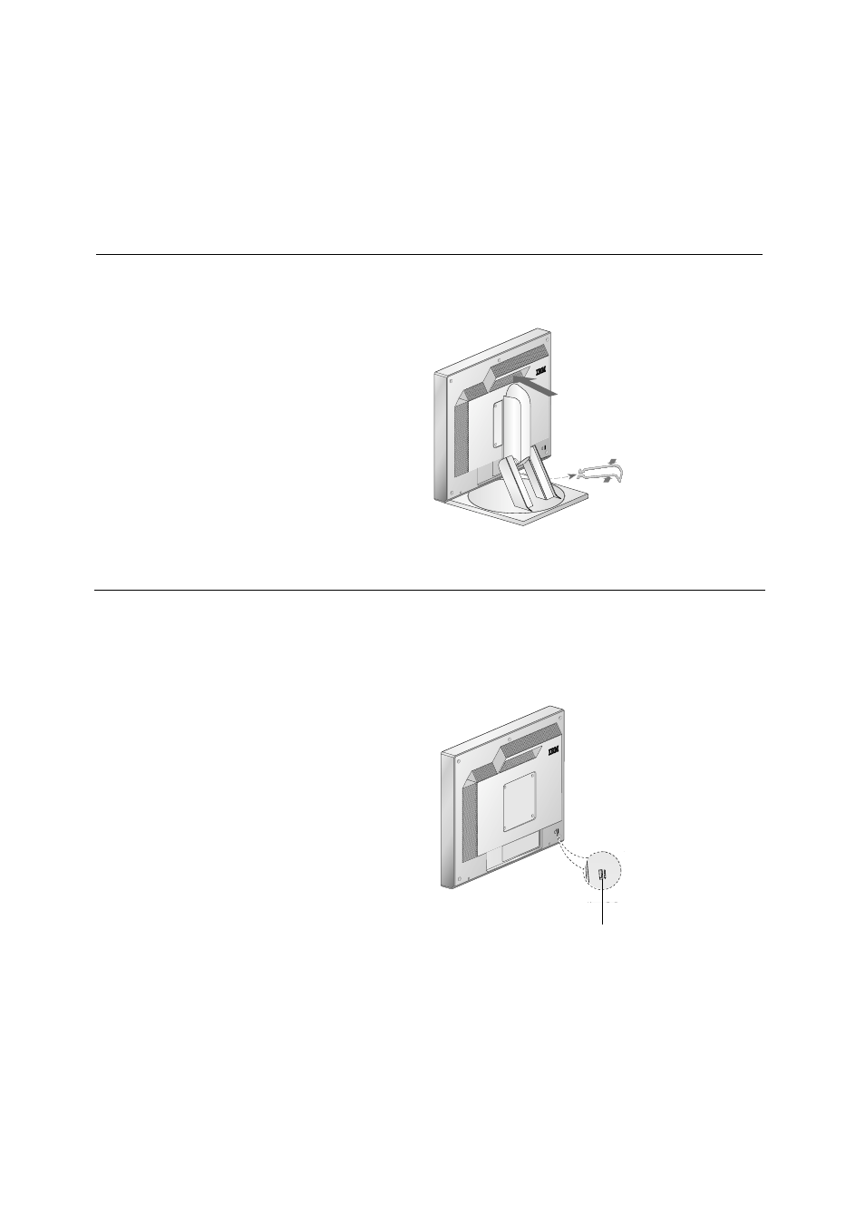 Kensington security slot | IBM L180p User Manual | Page 8 / 33