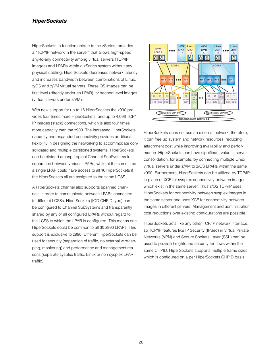 Hipersockets | IBM z/OS User Manual | Page 26 / 88