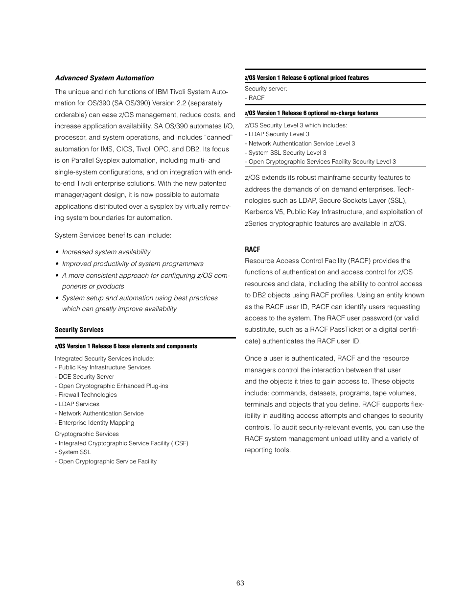 IBM z/OS User Manual | Page 63 / 88