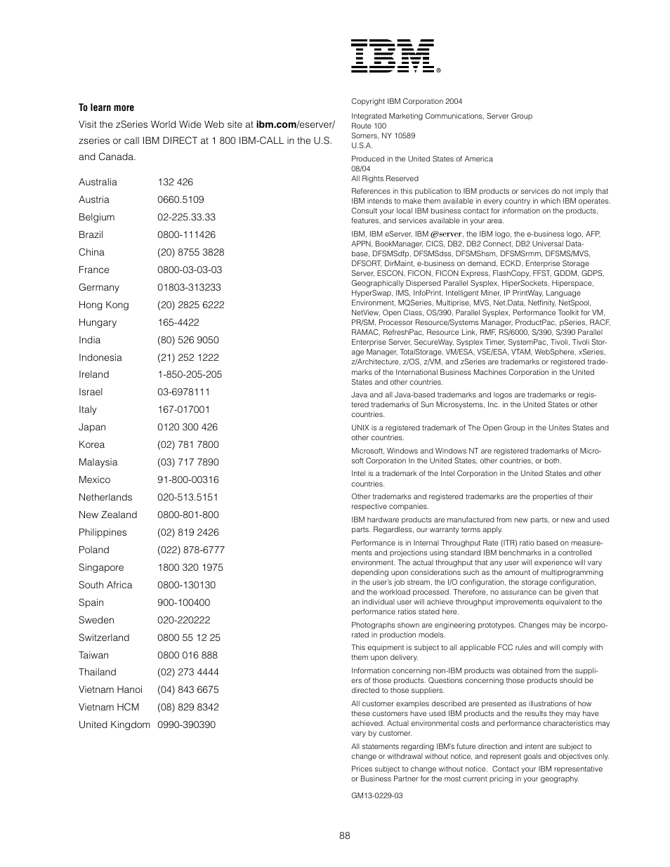 IBM z/OS User Manual | Page 88 / 88