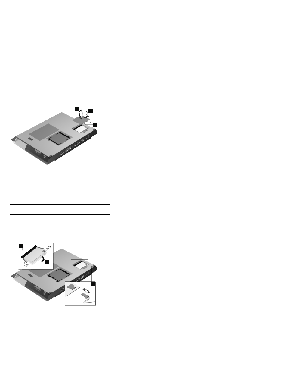 Modem board cover and modem board | IBM 1412 User Manual | Page 42 / 91