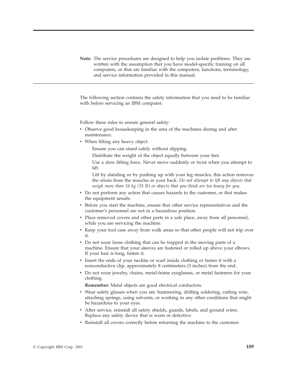 Chapter 10. related service information, Safety information, General safety | Safety information” on | IBM 8317 User Manual | Page 115 / 152