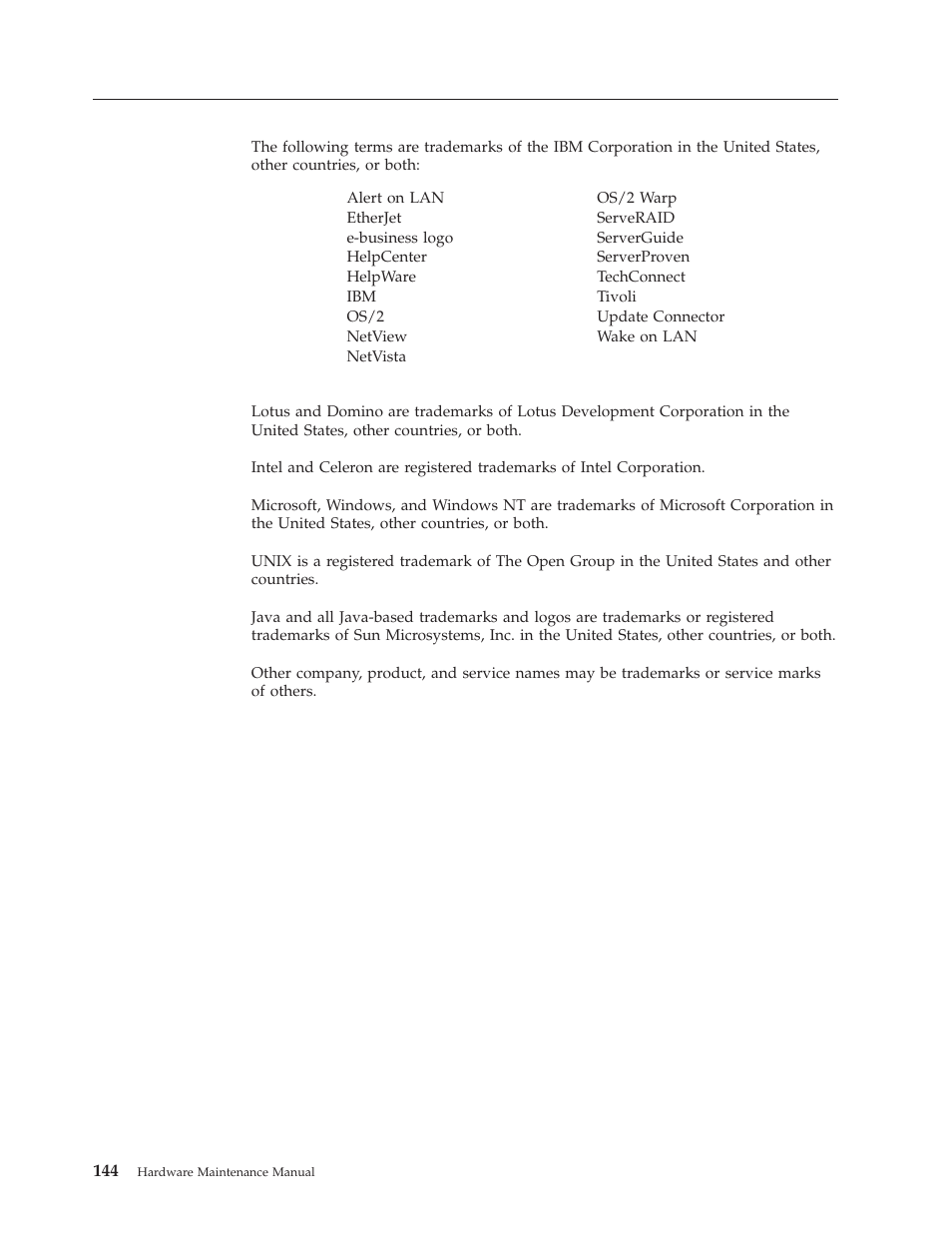 Trademarks | IBM 8317 User Manual | Page 150 / 152