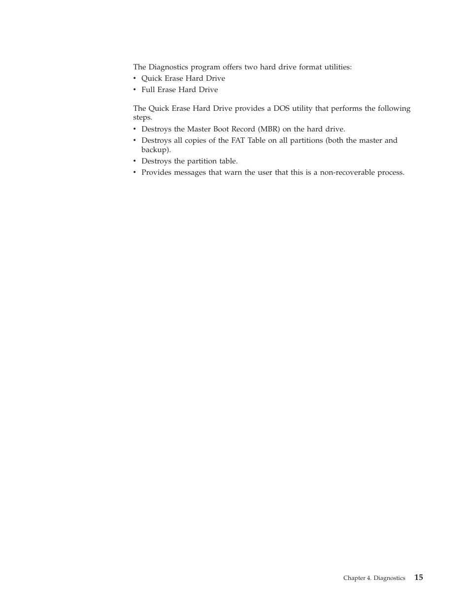 Quick and full erase - hard drive | IBM 8317 User Manual | Page 21 / 152