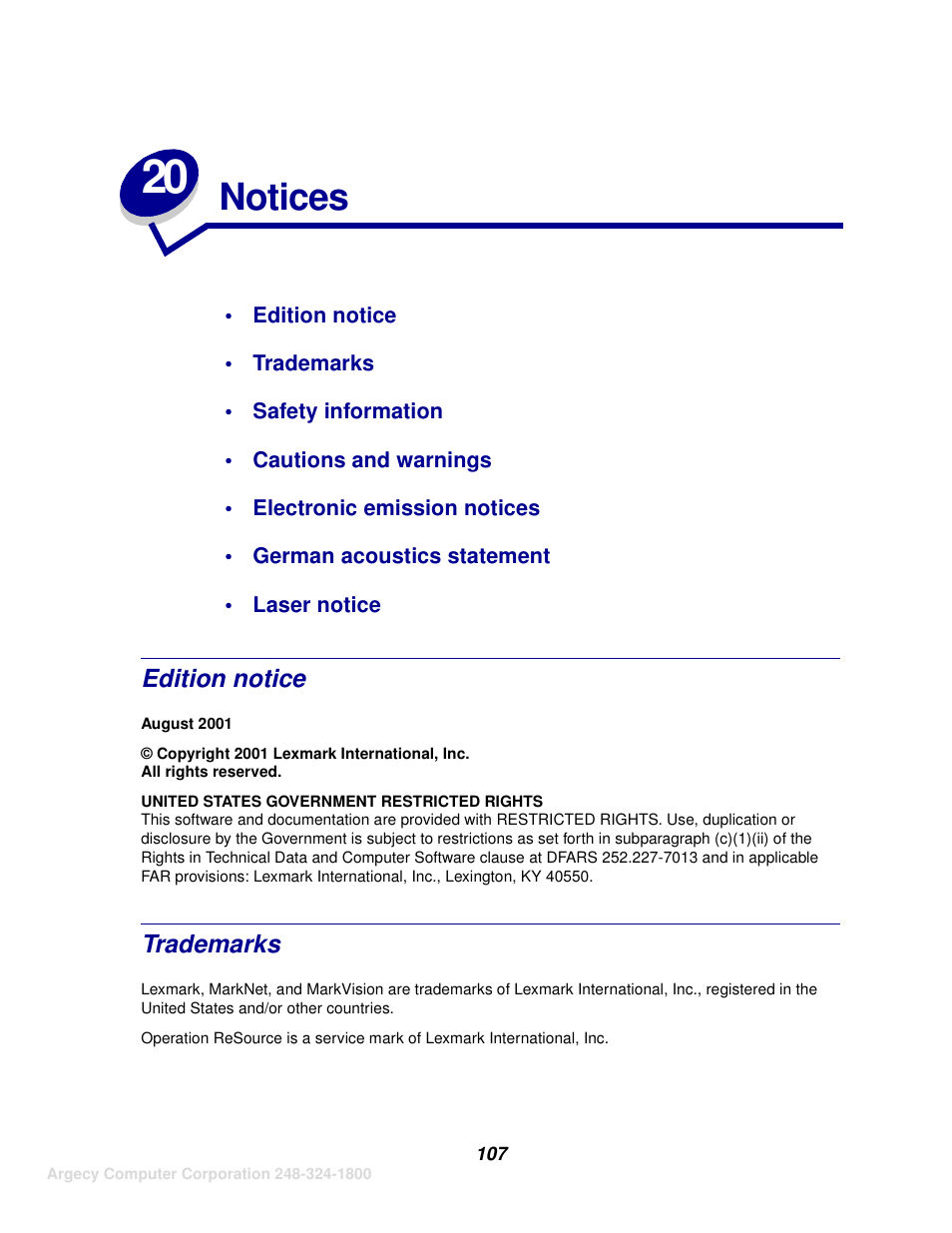 Notices | IBM INFOPRINT 1116 User Manual | Page 111 / 120