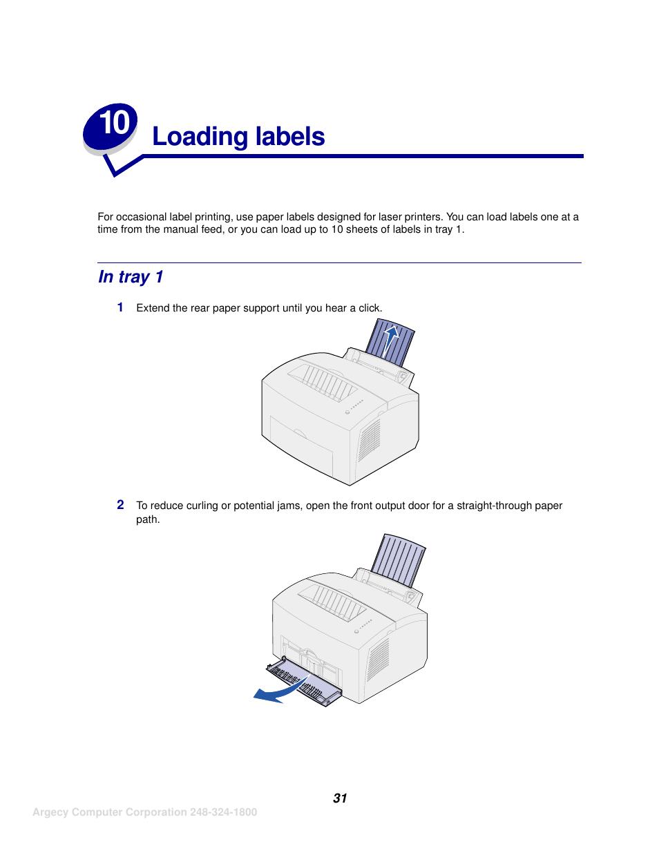 Loading labels | IBM INFOPRINT 1116 User Manual | Page 35 / 120