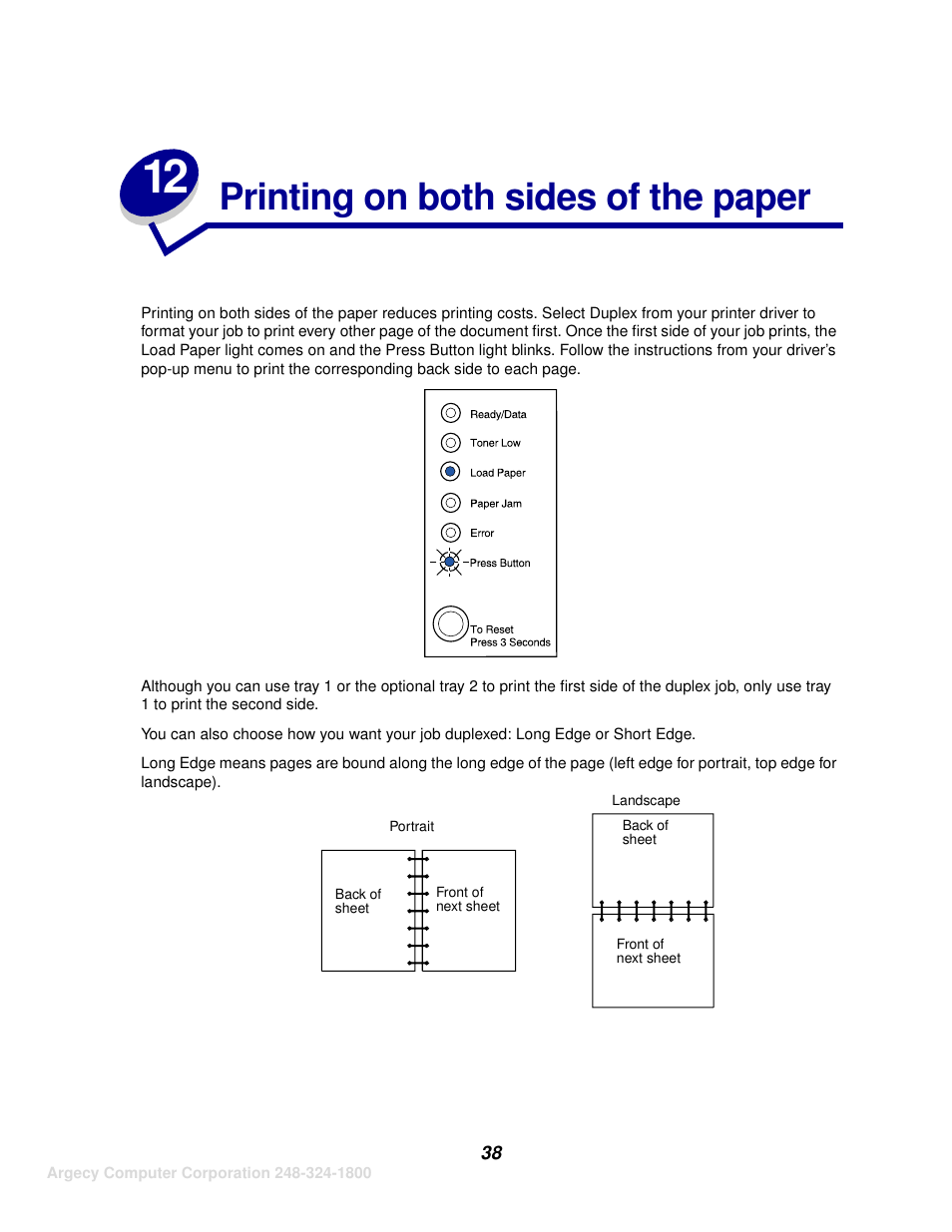 Printing on both sides of the paper | IBM INFOPRINT 1116 User Manual | Page 42 / 120