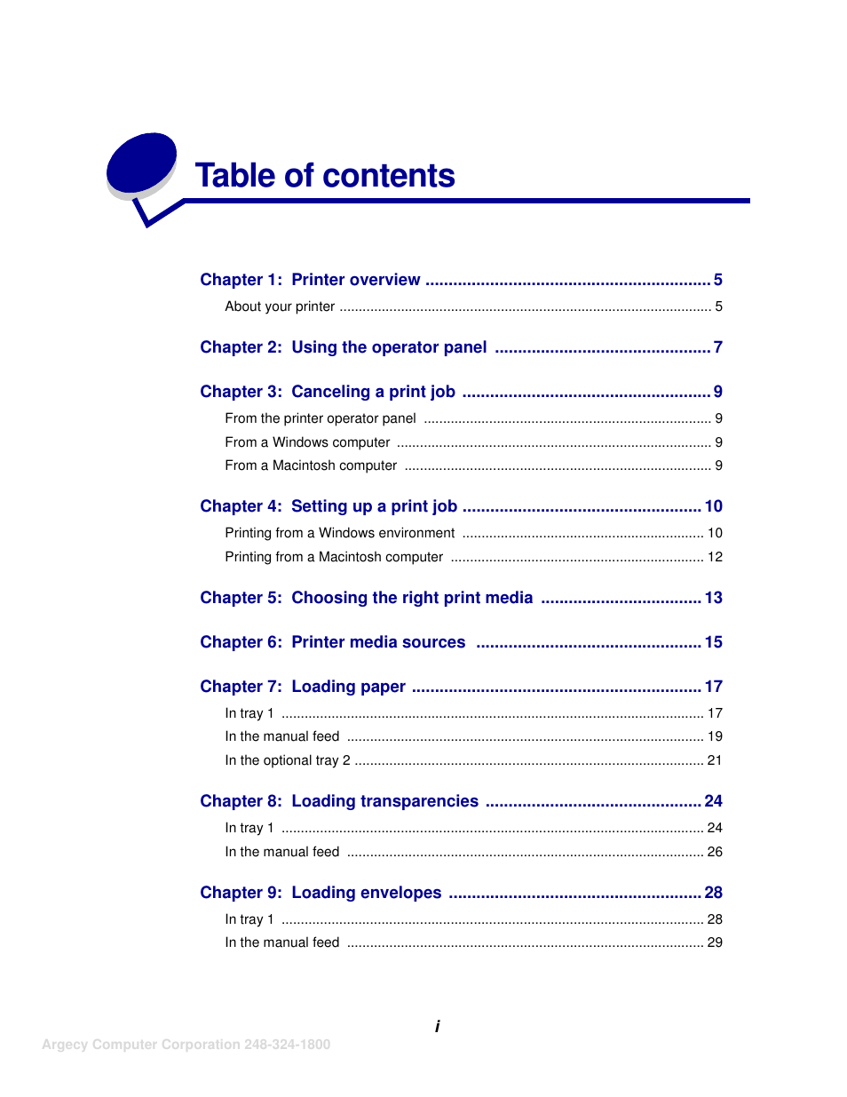 IBM INFOPRINT 1116 User Manual | Page 5 / 120