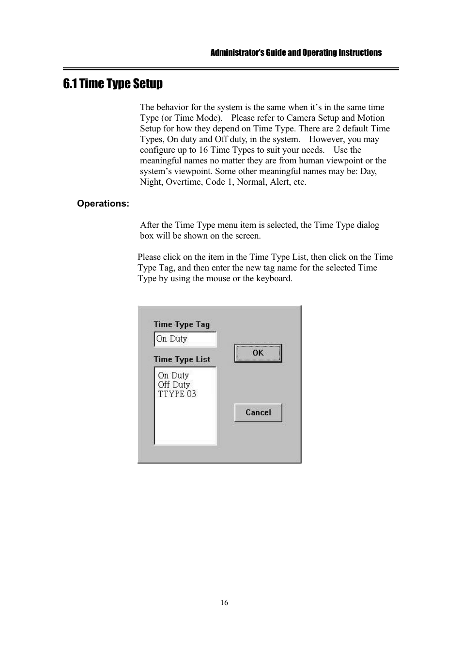 1 time type setup | IBM EDR1600 User Manual | Page 20 / 62