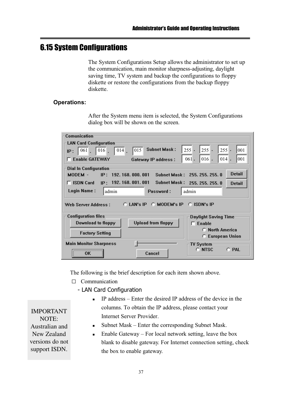 15 system configurations | IBM EDR1600 User Manual | Page 41 / 62