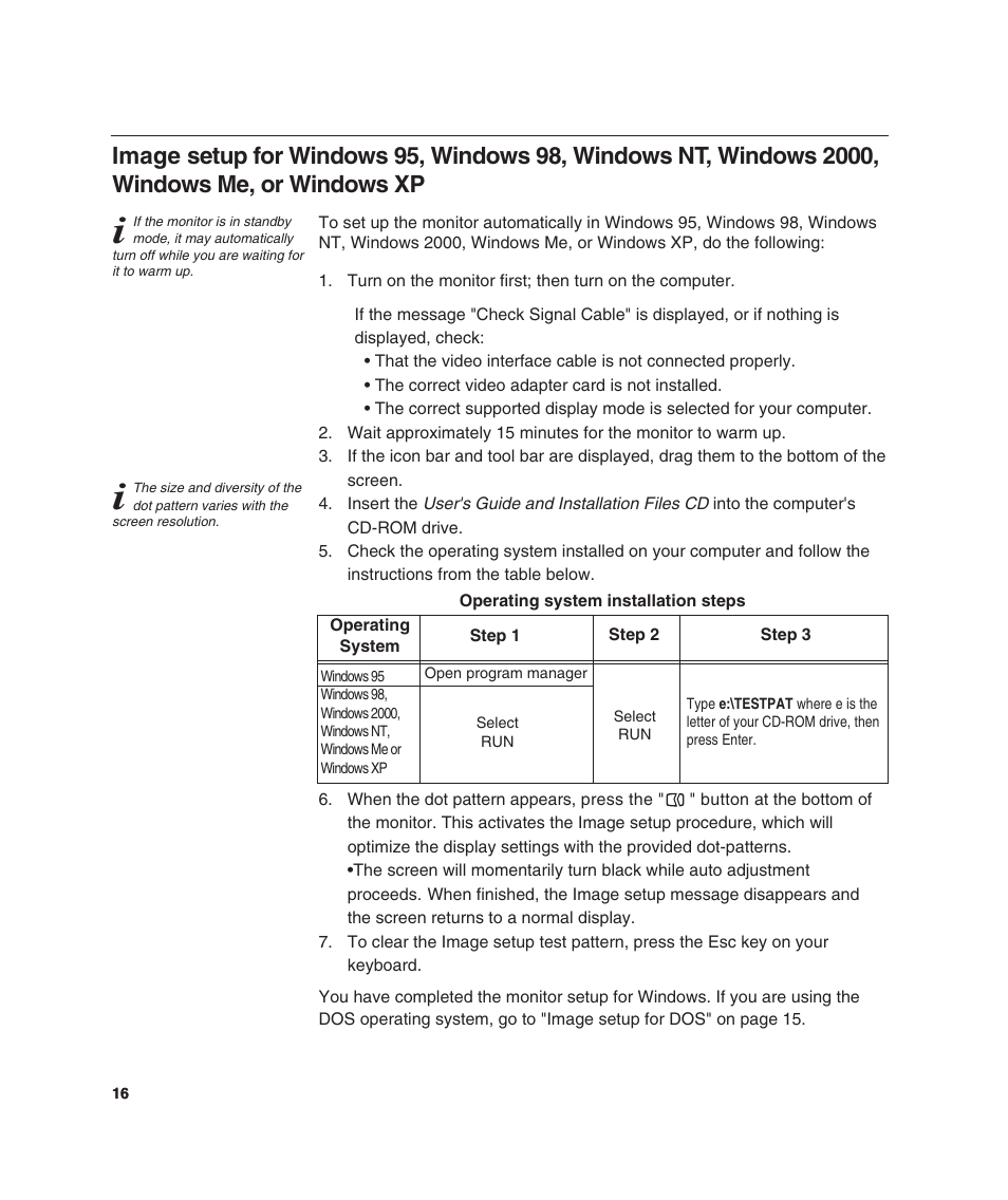 IBM L190 User Manual | Page 18 / 32