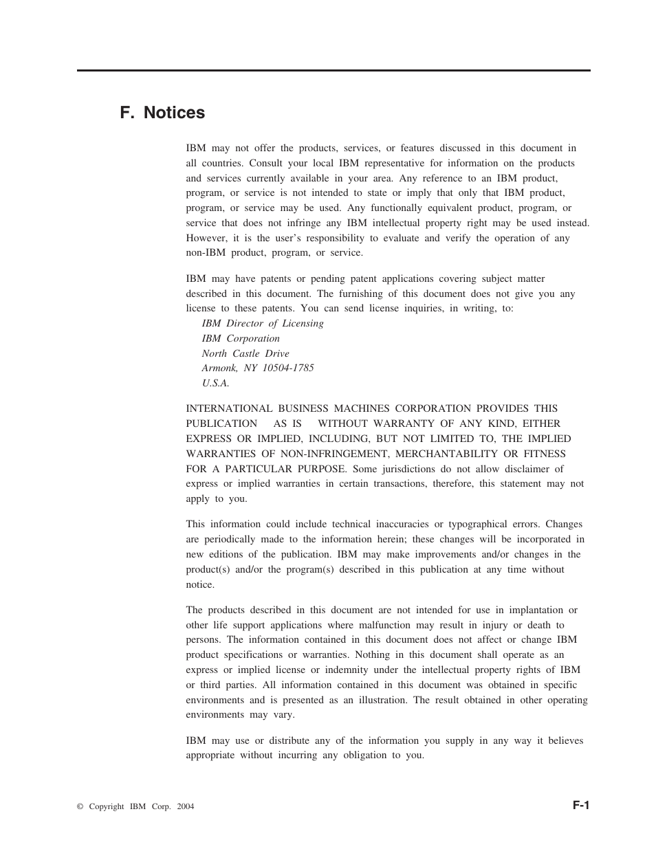F. notices | IBM M400 User Manual | Page 79 / 86
