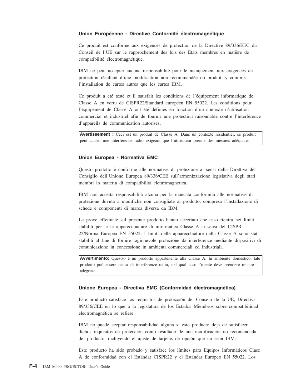 IBM M400 User Manual | Page 82 / 86