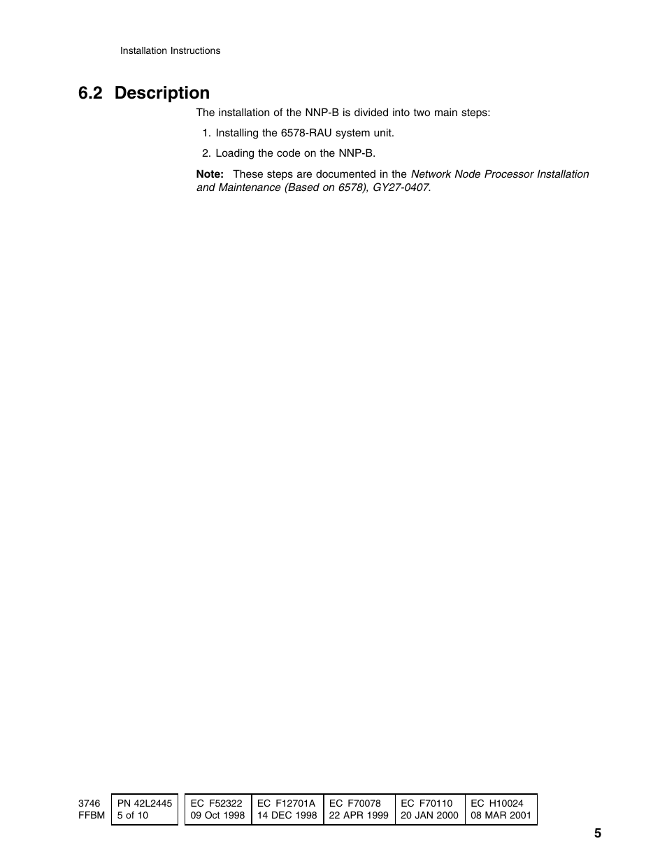 2 description | IBM PN 10K8798 User Manual | Page 5 / 10