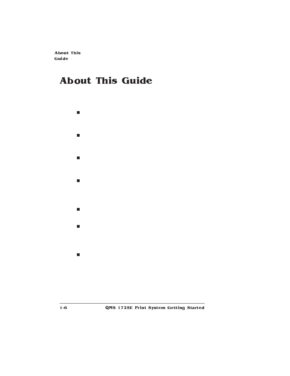 About this guide, About this manual | IBM Print System QMS 1725E User Manual | Page 14 / 94