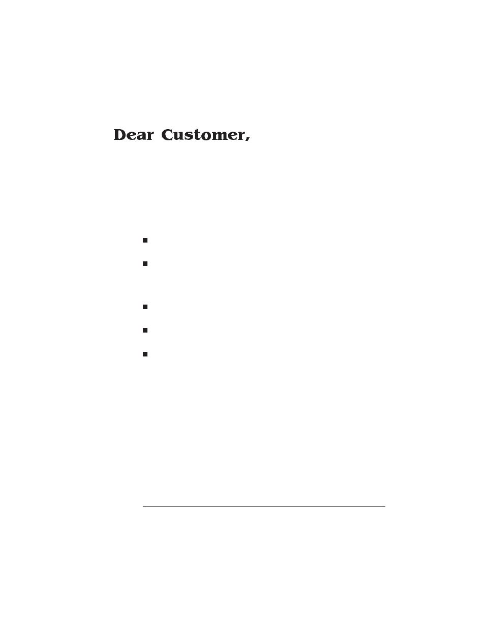 Dear customer | IBM Print System QMS 1725E User Manual | Page 3 / 94
